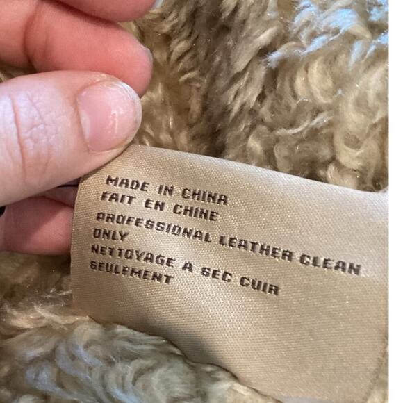 Columbia Womens Suede Penny Lane Jacket Size Medium Chore Coat Faux Fur Country - Picture 8 of 12